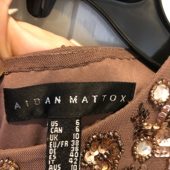 Sequin cocktail overlay dress-worn once - Picture 3 of 3